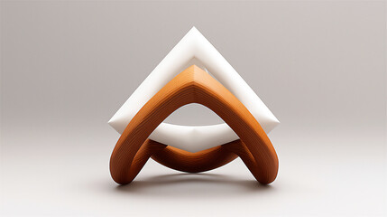  minimalist origami tetrahedron sculpture