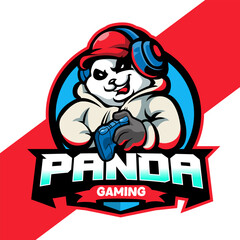 mascot Panda Gamer The Unstoppable Gaming Force