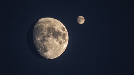 Jupiter and Moon align with distant Mars, a celestial harmony in the night sky