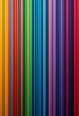 Chromatic Spectrum, An Array of Vibrant Vertical Color Bars Abstract Design