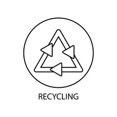 recycling icons  symbol vector elements for infographic web