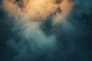 Obraz premium Ethereal Mist and Smoke Clouds with Warm and Cool Tones