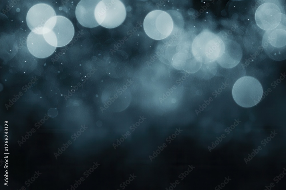 Wall mural soft blue bokeh background with subtle light effects and texture