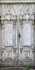 Old wooden door from 19 century.