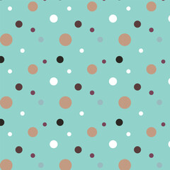 Cute colorful dot seamless pattern