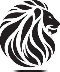 Obraz premium Stylized lion head profile. (1)