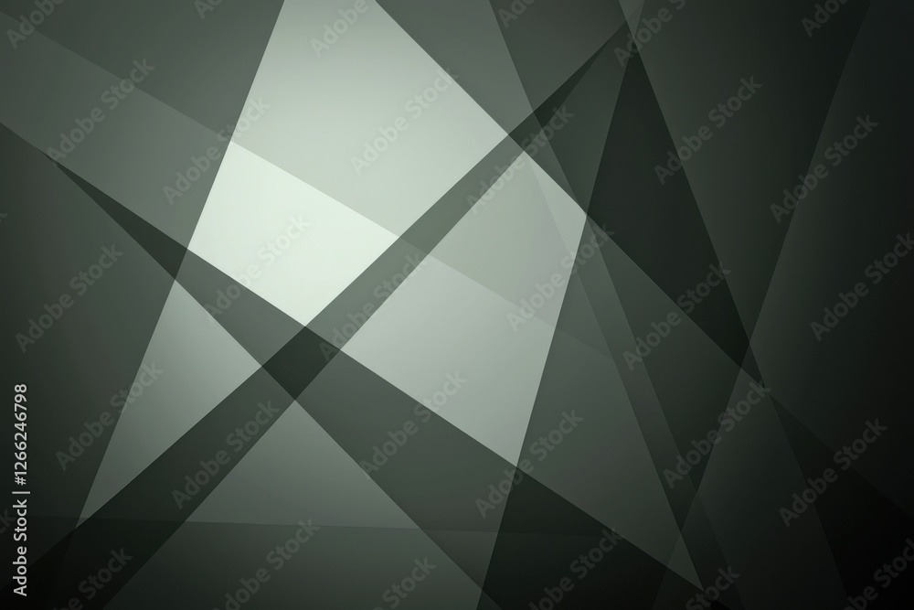 Wall mural abstract geometric pattern with dark and light triangles and lines