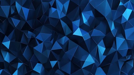 Obraz premium Deep blue polygonal abstract background