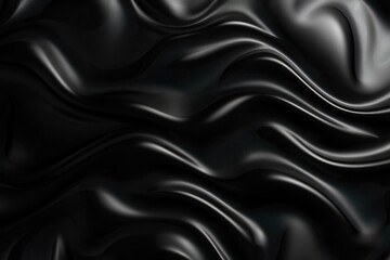 Fototapeta premium Abstract Black Waves Texture with Smooth and Flowing Patterns