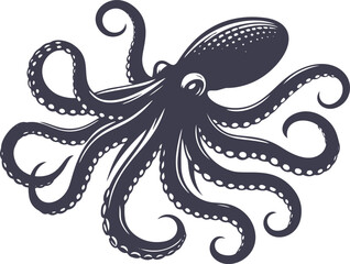 Stylized octopus illustration.