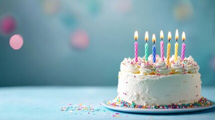 Perfect copy space for personalized birthday messages or wishes.