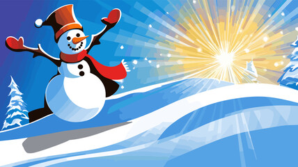 Winter Holiday Scene