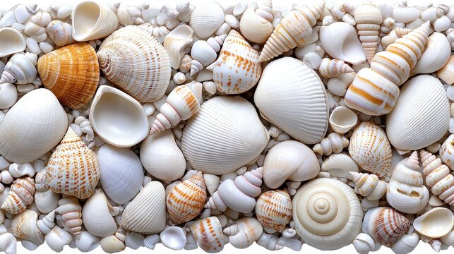 Seashell Collection, Background, Display,  Beach Treasures, Flat Lay