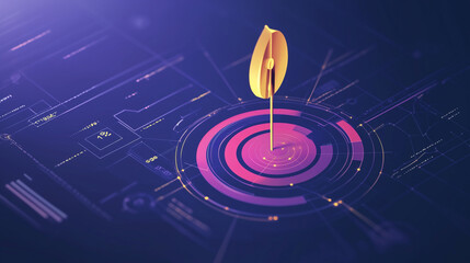 clock on a white background