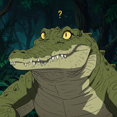 Obraz premium Alligator Graphic