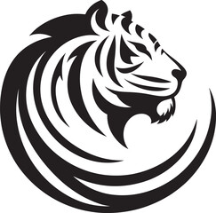 Stylized tiger head design. (1)