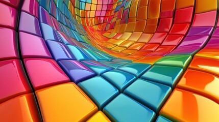 Fototapeta premium colorful abstract cube background