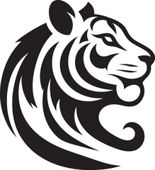 Stylized tiger head design.