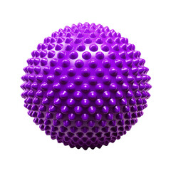 spiky purple sphere transparent background
