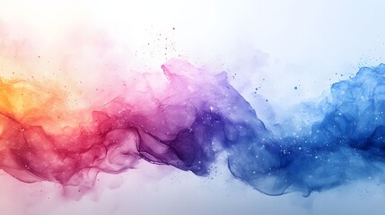 Fototapeta premium Harmonious blend of vibrant colors in fluid, dreamy abstract expression