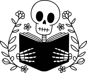 Skeleton Reading Book