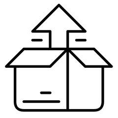 Box with Up arrow