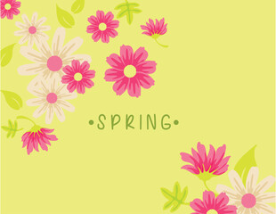 Spring Cover with Elegant Floral Design