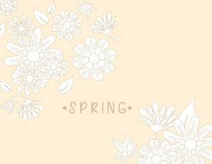 Spring Cover with Elegant Floral Design