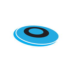 Frisbee logo icon illustration flat