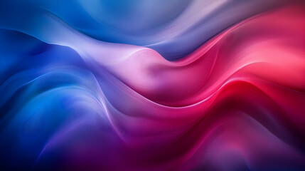Obraz premium Abstract background image featuring vibrant blue and red flowing fabric-like waves. Perfect for modern designs, websites, and presentations needing a dynamic, colorful backdrop.