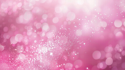 Soft pink bokeh background with sparkling lights creating dreamy atmosphere. Perfect for celebrations, invitations, or romantic themes