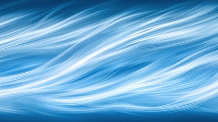 Fototapeta premium Dynamic blue wave patterns abstract background digital art fluid environment aesthetic viewpoint