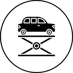 Hydraulic Car Icon