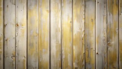 Obraz premium A Rustic Background of Aged Wooden Planks with a Distressed Yellow-White Wash Finish