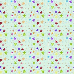 Colorful Starburst Pattern on Light Background