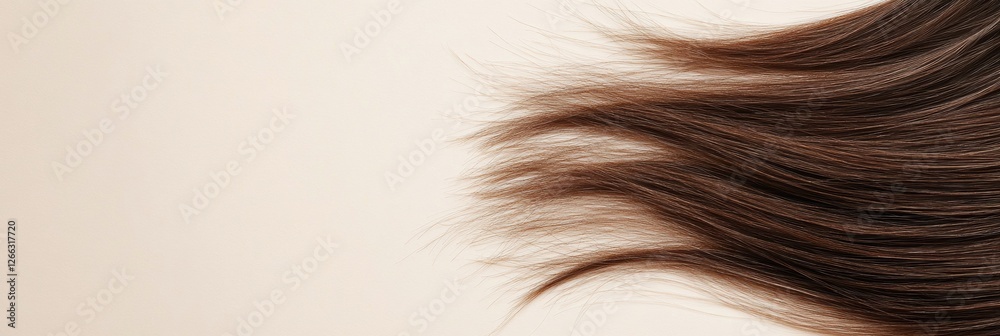 Poster comparison of healthy and brittle hair strands highlighting differences in texture and damage level.