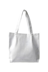 High-Resolution Blank White Canvas Tote Bag Mockup for Branding and Design Purposes