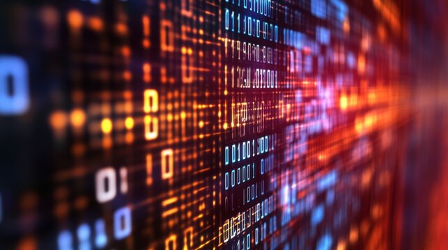 abstract binary code background technology wallpaper