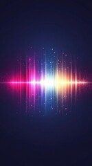 Abstract sound wave energy light