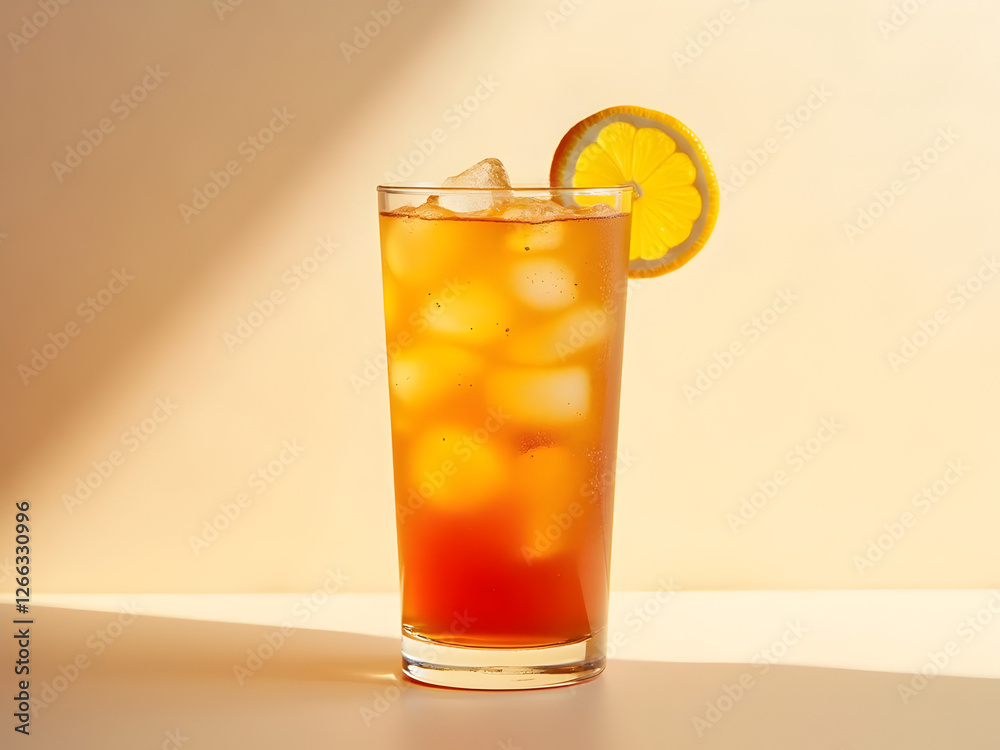 Poster passionfruit iced tea: a fragrant and fruity iced tea infused with passionfruit and a hint of orange