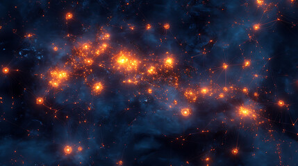 Obraz premium A global map highlighting cryptocurrency adoption with glowing nodes connecting cities (2)