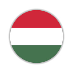 Hungary flag circle icon vector illustration design