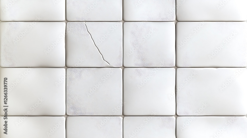 Poster textured white ceramic tiles with subtle surface details perfect for contemporary spaces : generativ