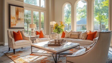 Sunlit sanctuary interior design creates a serene and inviting living space