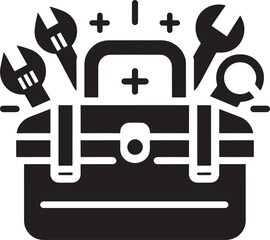 Toolbox with tools.