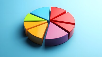 Colorful pie chart graphic on light blue background (1)