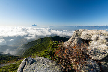 Kinpusan, Mt. Asahidake and surrounding views