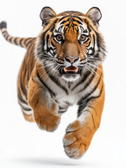 Fototapeta premium Majestic Bengal Tiger in Profile: Capturing the Grace and Power of the Wild in Stunning Detail