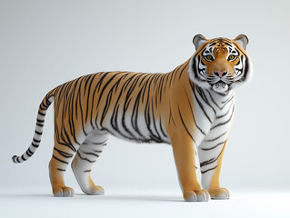 Majestic Bengal Tiger in Profile: Capturing the Grace and Power of the Wild in Stunning Detail
