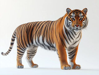 Majestic Bengal Tiger in Profile: Capturing the Grace and Power of the Wild in Stunning Detail